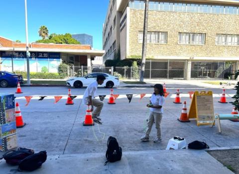 Kids SpaceInstallation at Shatto Place at Koreatown’s Young Oak Kim Academy